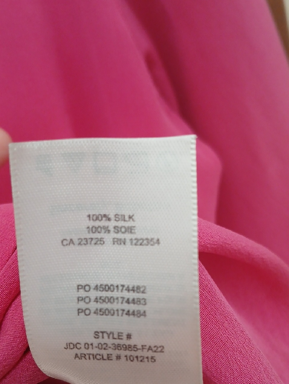 Aritzia Babaton Essential Silk Shirt in Granita Pink Large - Picture 8 of 10